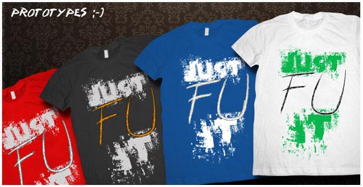 T-Shirt Entwurf: Just FU it