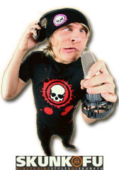 skunk fu comic accessoires woolie skull small