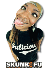 skunk fu comic girls tshirt fulicious small