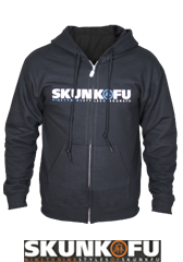 skunk fu product boys hodded zipper original schwarz small raw