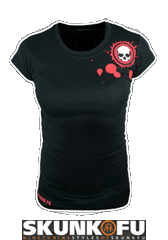 skunk fu product girls tshirt skull klein