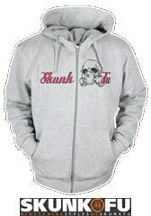skunk fu product zipper skull klein